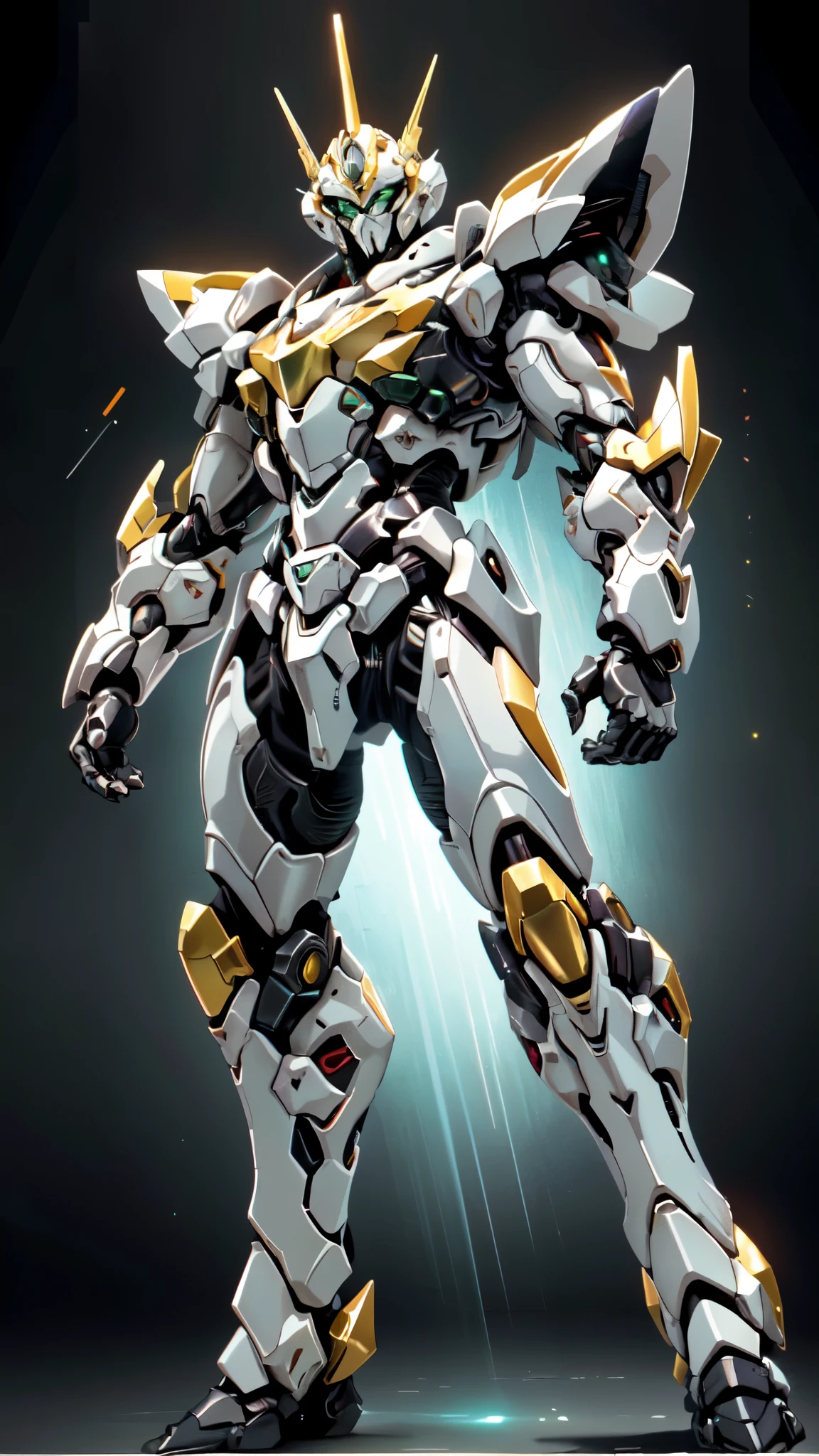 (masterpiece:1.5, best quality:1.5, extremely delicate:1.5, foreshortening:1.5, dynamic angle:1.5), a man wearing a full-face helmet, a fantasy-style biotech armored combat suit, green eyes, (a composite layered chest armor), fully enclosed shoulder guards, matching arm and leg guards, belt of Neon circuit, (the color scheme is primarily white with red green accents), the design balances heavy with agility, a high-tech bio-mecha armor, (Armor Concept Inspired by neon Cyberpunk, stand on the top of a skyscraper in a futuristic sci-fi city), this character embodies a finely crafted fantasy-surreal style armored hero in anime style, exquisite and mature manga art style, (element, plasma, energy, the armor glows), ((male:1.5)), metallic, high definition, highres, ultra-detailed, ultra-fine painting, professional, perfect body proportions, golden ratio, anatomically correct, symmetrical face, extremely detailed eyes and face, high quality eyes, creativity, RAW photo, UHD, 32k, Natural light, cinematic lighting, masterpiece-anatomy-perfect