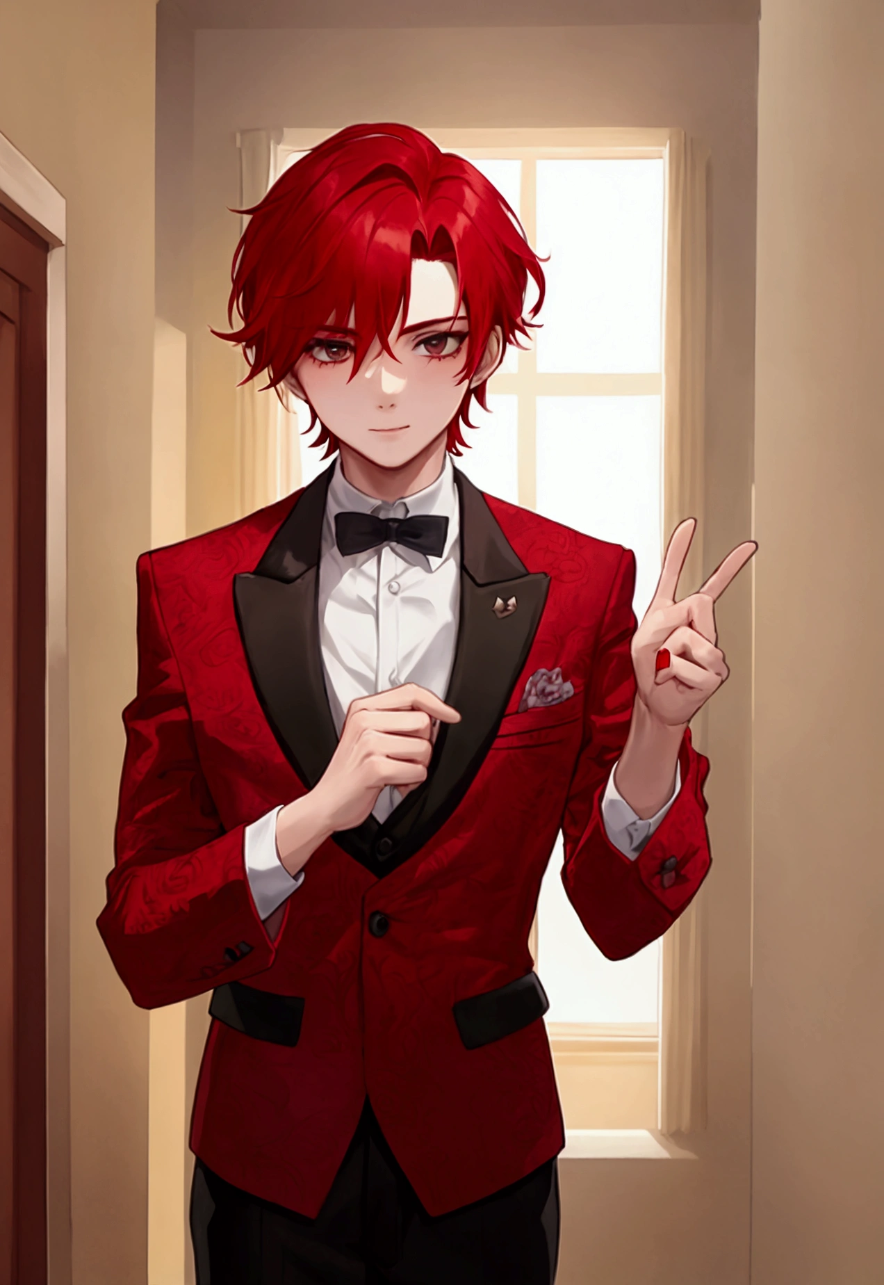Boy with red hair