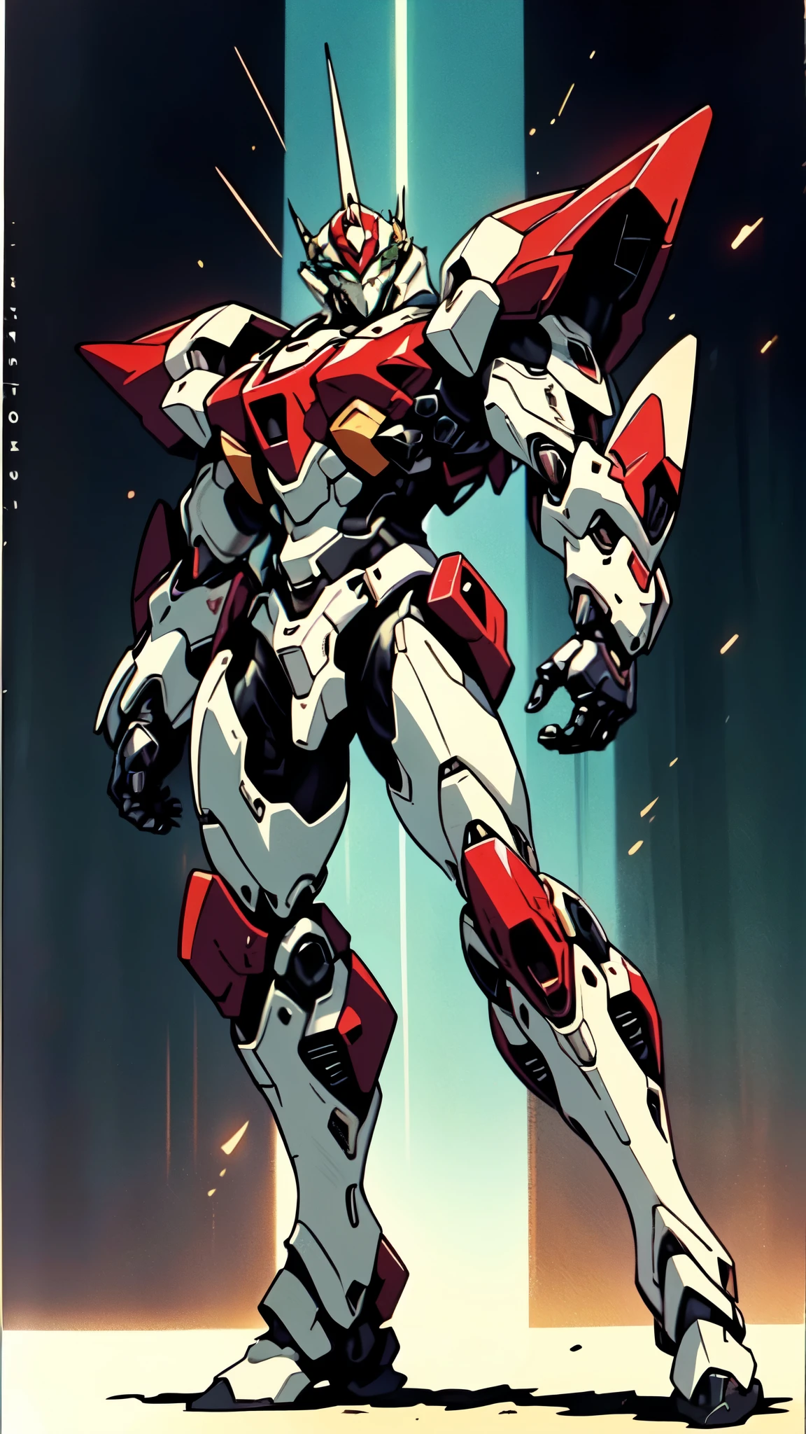 (masterpiece:1.5, best quality:1.5, extremely delicate:1.5, foreshortening:1.5, dynamic angle:1.5), a man wearing a full-face helmet, a fantasy-style biotech armored combat suit, green eyes, (a composite layered chest armor), fully enclosed shoulder guards, matching arm and leg guards, belt of Neon circuit, (the color scheme is primarily white with red green accents), the design balances heavy with agility, a high-tech bio-mecha armor, (Armor Concept Inspired by neon Cyberpunk, stand on the top of a skyscraper in a futuristic sci-fi city), this character embodies a finely crafted fantasy-surreal style armored hero in anime style, exquisite and mature manga art style, (element, plasma, energy, the armor glows), ((male:1.5)), metallic, high definition, highres, ultra-detailed, ultra-fine painting, professional, perfect body proportions, golden ratio, anatomically correct, symmetrical face, extremely detailed eyes and face, high quality eyes, creativity, RAW photo, UHD, 32k, Natural light, cinematic lighting, masterpiece-anatomy-perfect