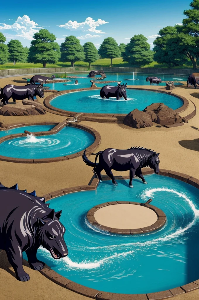 Anime style animal tar pit hybrid