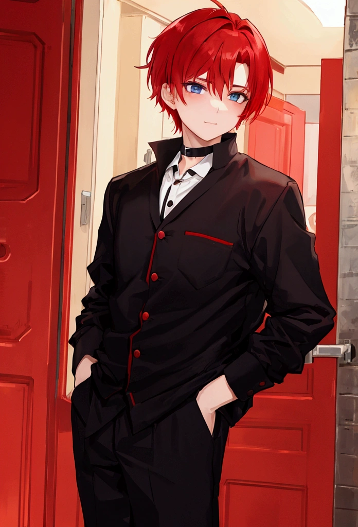 Boy with red hair