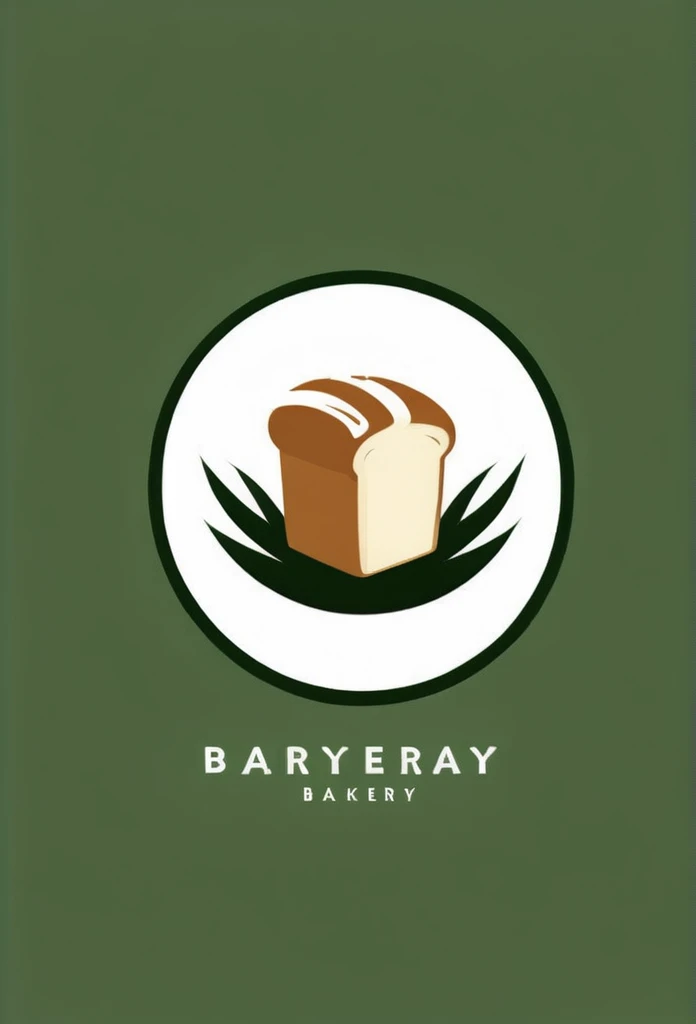 stylish bakery logo
circle-shaped logo
A loaf of delicious-looking bread is on the logo
Moss-green leaves are also on the logo
a warm logo
soft brown and white only
SIMPLE LOGO
Pretty cool
chic and modern design
White background