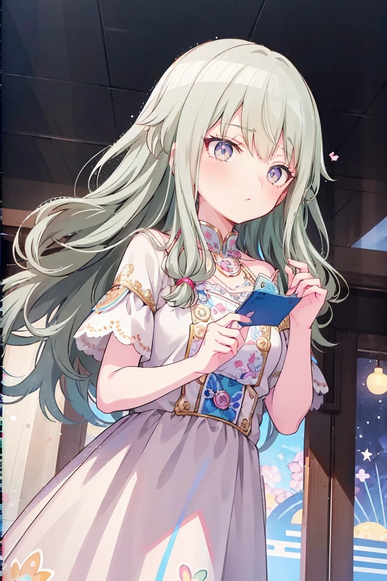 masterpiece、Best image quality、(Front facing)、good feeling、smile,Face the camera、Fluffy hair、Delicate eyes、smile、愛らしい満面のsmile, 最high quality、girl、Looks 20 years old、1 person、masterpiece, Most detailed, high quality、Shiny Hair、Very fine and beautiful bright eyeedium chest、nose blush、Very detailed, clear and beautiful face, Awards, (Anatomically correct)、Reach out、The whole body is visible,View from above,Face Focus