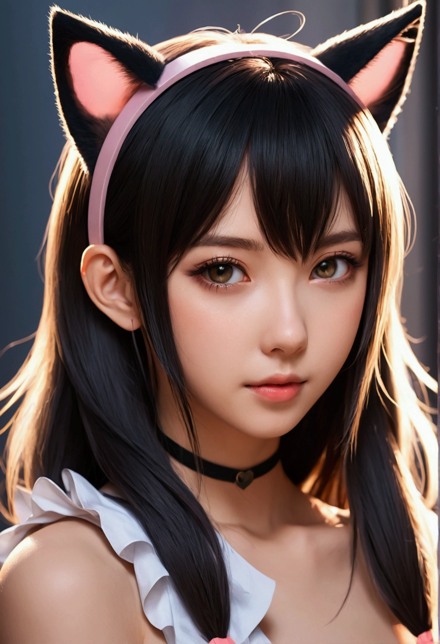 Anime-style girl with cat ears
