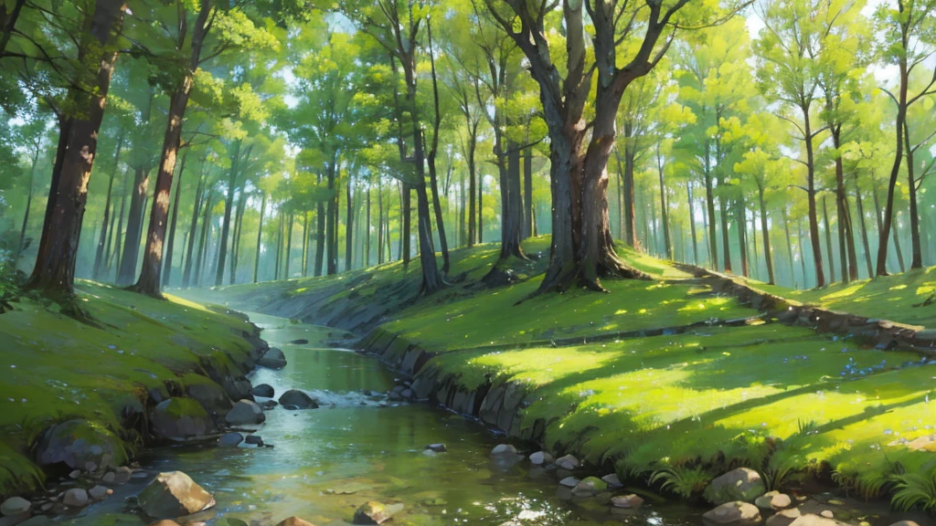 ((Highest quality)), ((masterpiece)), (detailed),ambient forest nature