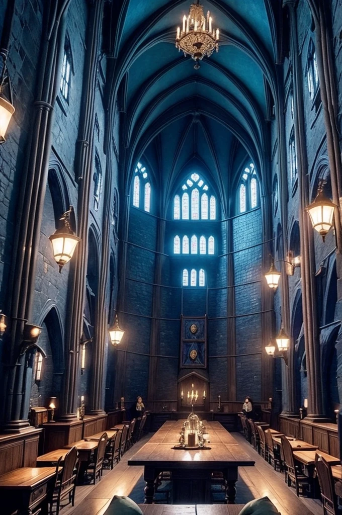 Ravenclaw dormitory at Hogwarts School of Witchcraft and Wizardry 