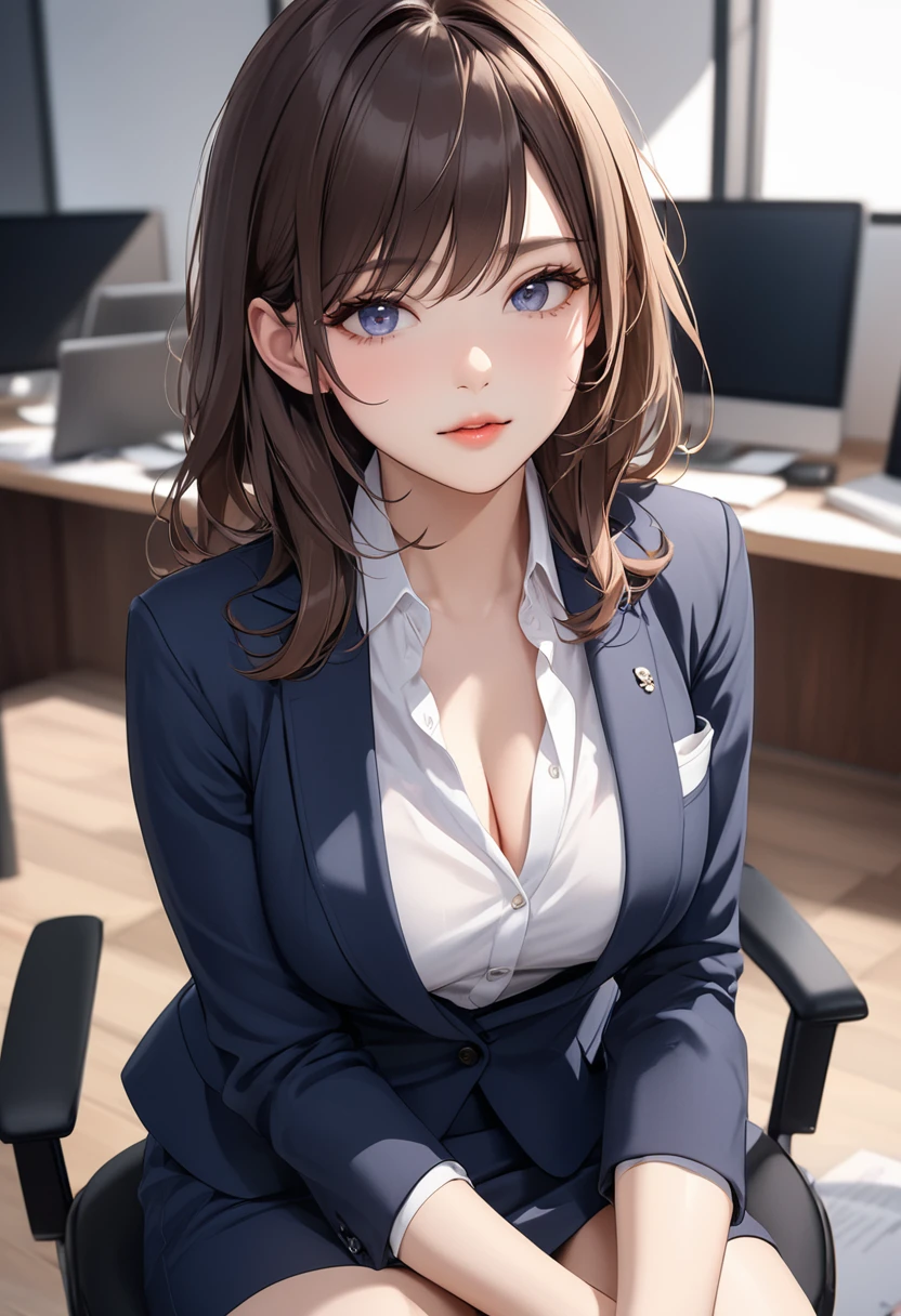 (((masterpiece))),(((High resolution)))、(((8K quality)))、(((Perfect Face)))、(((Beautiful office lady))), ((No sleeve)), tights, skirt, Looking at the camera, ((Top quality eyes)), Detailed face, (Detailed Texture), Looking at the camera, big