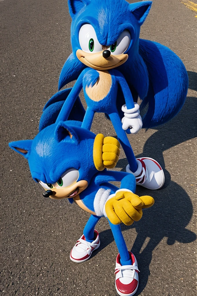 Sonic in a suit
