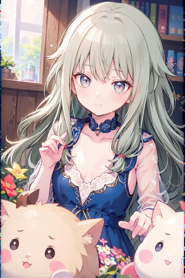 masterpiece、Best image quality、(Front facing)、good feeling、smile,Face the camera、Fluffy hair、Delicate eyes、smile、Small face、愛らしい満面のsmile, 最high quality、girl、Looks 20 years old、1 person、masterpiece, Most detailed, high quality、Shiny Hair、Very fine and beautiful bright eyeedium chest、nose blush、Very detailed, clear and beautiful face, Awards, (Anatomically correct)、Reach out、The whole body is visible,View from above,Face Focus