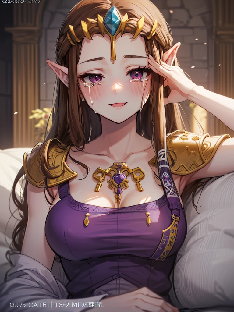 ((Very detailed and beautiful face)),((Please show me your armpits)),((close up of face)),((((Exposed breasts)))),(((Front face)),((Exposed shoulders)),(((()))),((Are crying)),,((alone))Anime art style,masterpiece,(Highest quality), (Very detailedな),(とても繊細でbeautiful),(alone),(Detailed face ),(((Close one eye))),(((((Mature Woman,Queen))))),((とてもbeautiful肖像画)),((crinoline)),,((Straight Long Hair),((Close one eye)),((Open your mouth)),(((Purple blouse))),((Embarrassed expression)),((Dark brown hair)),Blushing,Princess Zelda, ((Highest quality)), (Very detailed), ,(((Smile nastily))),beauty,beautiful,Princess Zelda, Ticker,)),
((At the bed))Nintendo, The Legend of Zelda