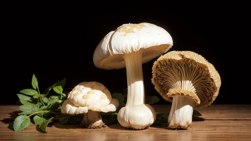 Tibetan beauty holding matsutake mushroom,Transparent Background