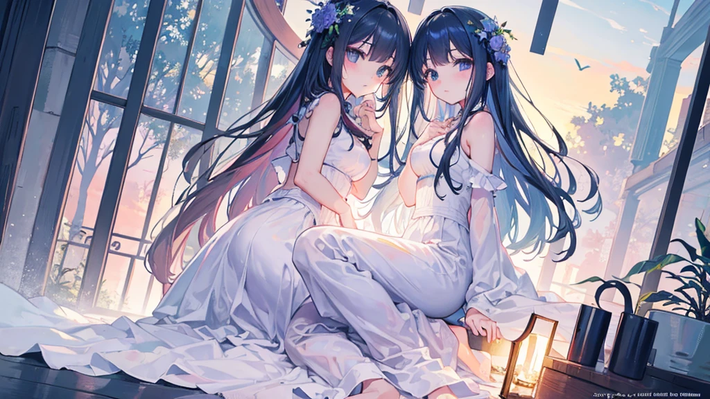 ((Highest quality)), ((masterpiece)), (detailed),dawn mystical calm