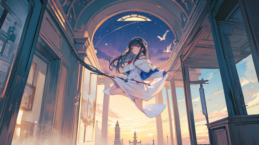 ((Highest quality)), ((masterpiece)), (detailed),dawn mystical calm