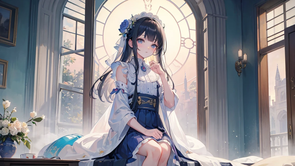 ((Highest quality)), ((masterpiece)), (detailed),dawn mystical calm