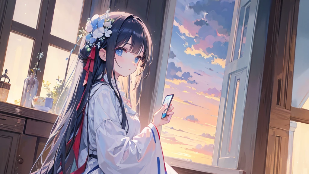 ((Highest quality)), ((masterpiece)), (detailed),dawn mystical calm