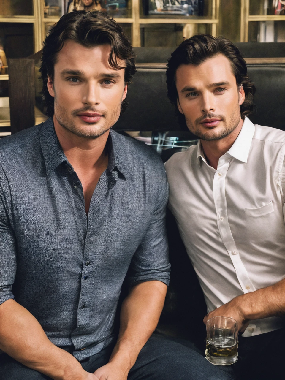 Tom Welling meet with Hanry Cavil
