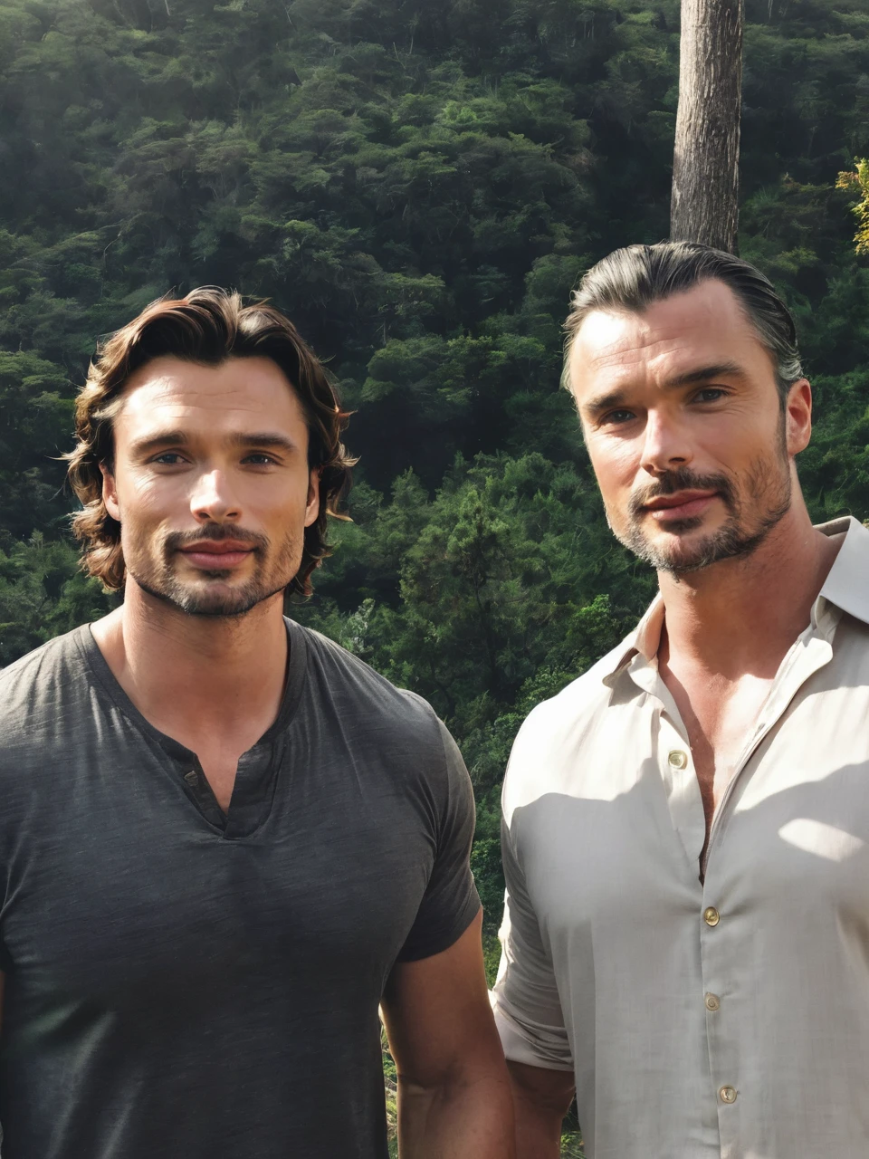 Tom Welling meet with Hanry Cavil