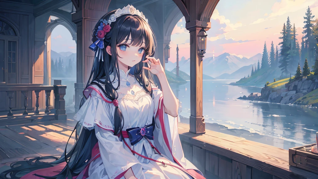 ((Highest quality)), ((masterpiece)), (detailed),dawn mystical calm
