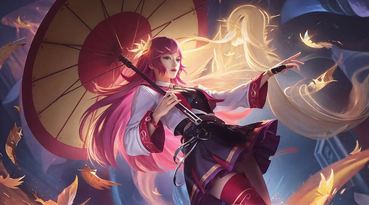 Best Quality, 1girl, kda, solo, long hair, short hair hair, dress,