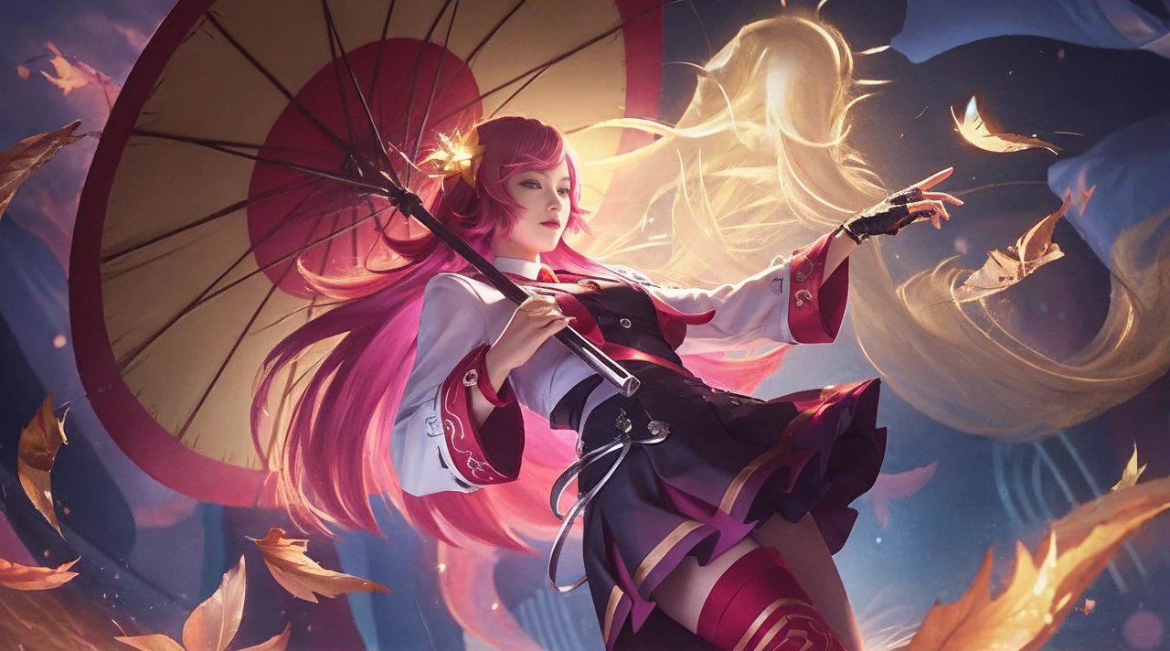 Best Quality, 1girl, kda, solo, long hair, short hair hair, dress,