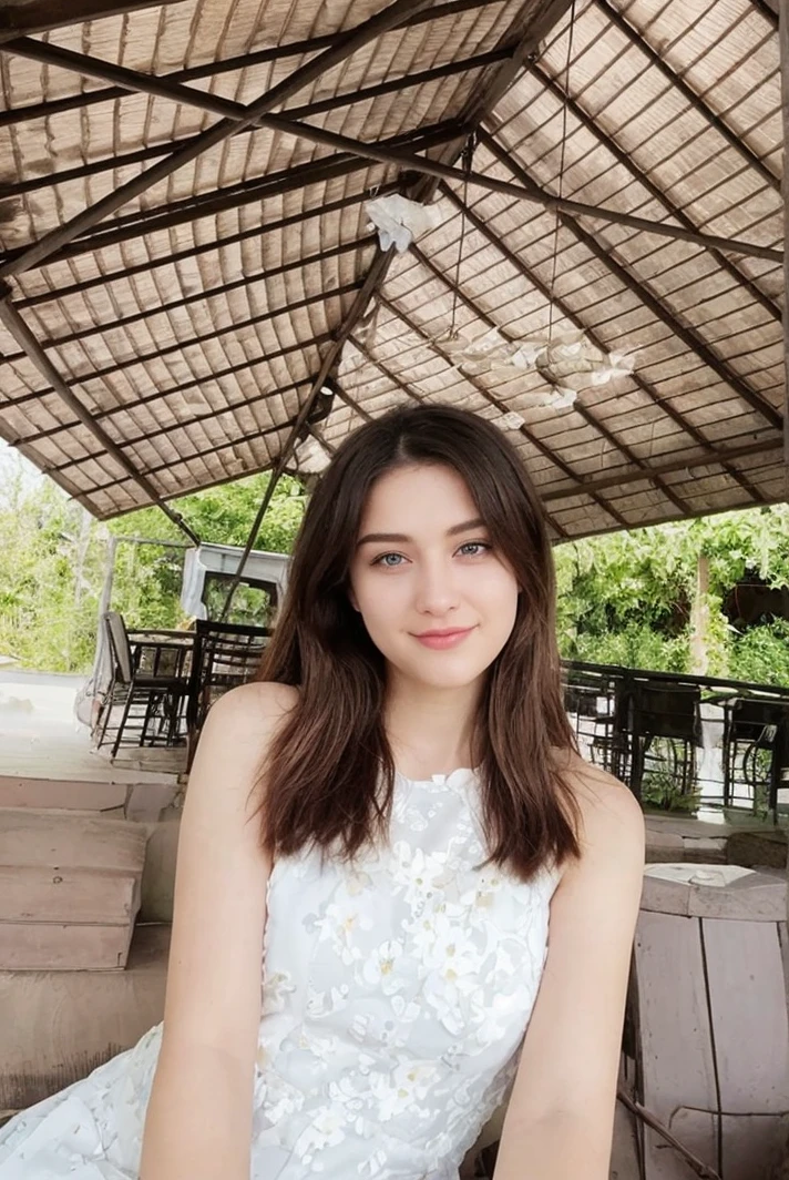 ((best quality)), ((masterpiece)), (detailed),(purple eyes), ((field of flowers)), perfect face, happy young woman, beautiful young woman, young woman tucking her hair behind her ear, laughing, happy, smile, wholesome, daisy behind ear, hair tucked behind her ear, long plaited hair, long perfect hair, slight blush, ((green eyes)), ethereal eyes, big eyes, blonde hair, detailed eyes, perfect iris, perfect eyes, symmetrical eyes, symmetrical face, happy on a field of flowers