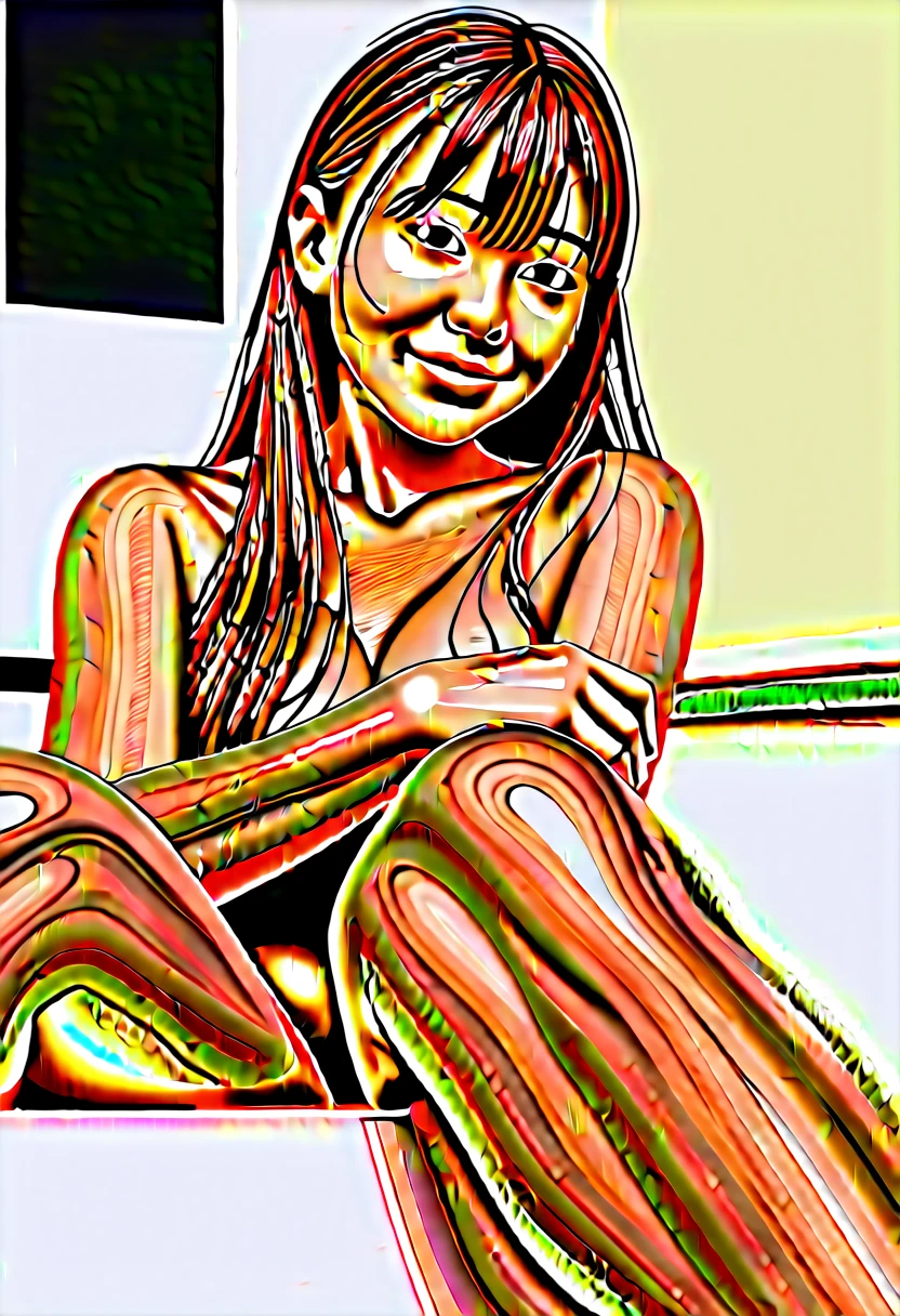 ,(wet),(water surface male penis),(Wide bathroom:1.4),(bathtub:1.2),(nude:1.4),(siting:1.4),(hetero:1.4),(black long hair:1.4),(adult Filipino woman 20yo:1.1),(seductive smile Expression),(bangs),BREAK,(Masterpiece,Best Quality),(extremely detailed CG,hyper realistic:1.2),ultra-detailed,detailed skin,(Sense of presence),dark skin,score_9, score_8_up, score_7_up,(black eyes:1.2),(from below:1.1)