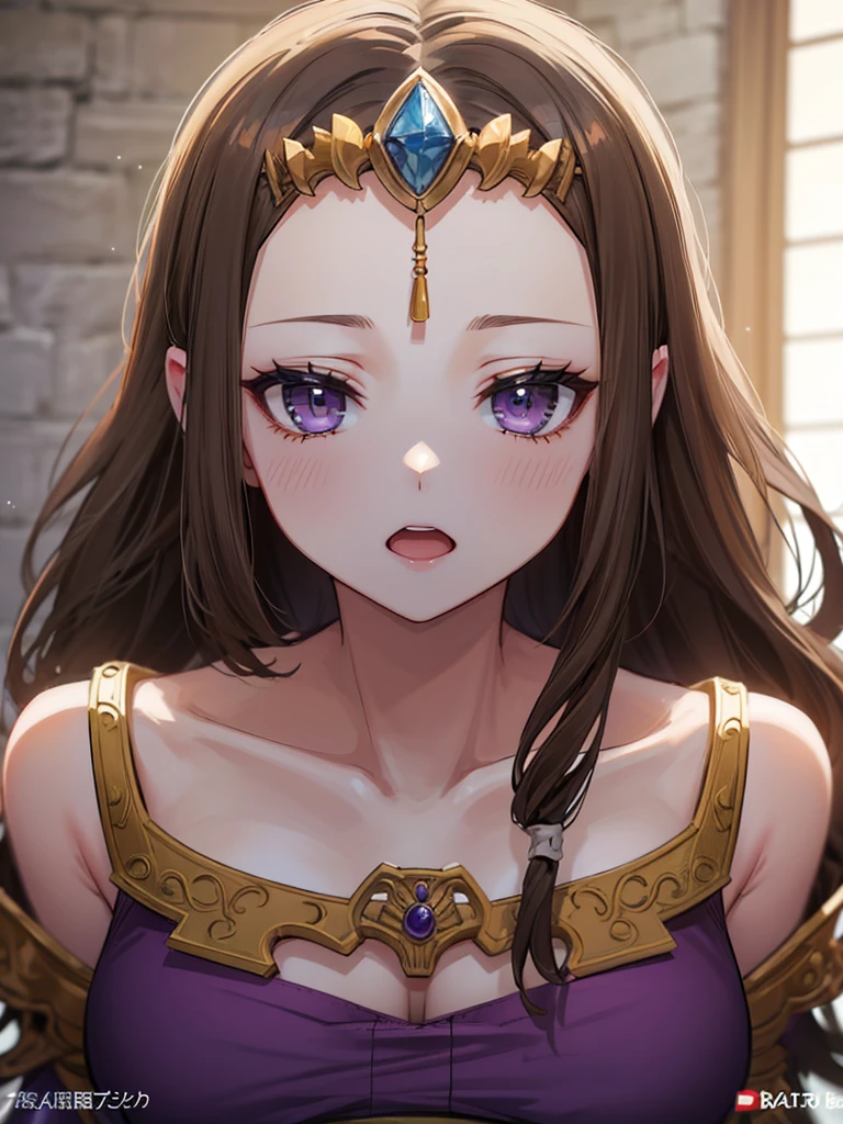 ((Very detailed and 美)),((((close up of face)))),((((Exposed breasts)))),()),((Exposed shoulders)),((()))),(Expressionless)),,((alone))Anime art style,masterpiece,(Highest quality), (Very detailedな),(とても繊細でbeautiful),(alone),(Detailed face ),(((Open both eyes))),(((((Mature Woman,Queen))))),((とてもbeautiful肖像画)),((crinoline)),,((Straight Long Hair),((Open both eyes)),((Open your mouth)),(((Purple blouse))),(()),((Dark brown hair)),,Princess Zelda, ((Highest quality)), (Very detailed), ,(((constrained))),beauty,beautiful,Princess Zelda, Ticker,)),
((At the bed))Nintendo, The Legend of Zelda