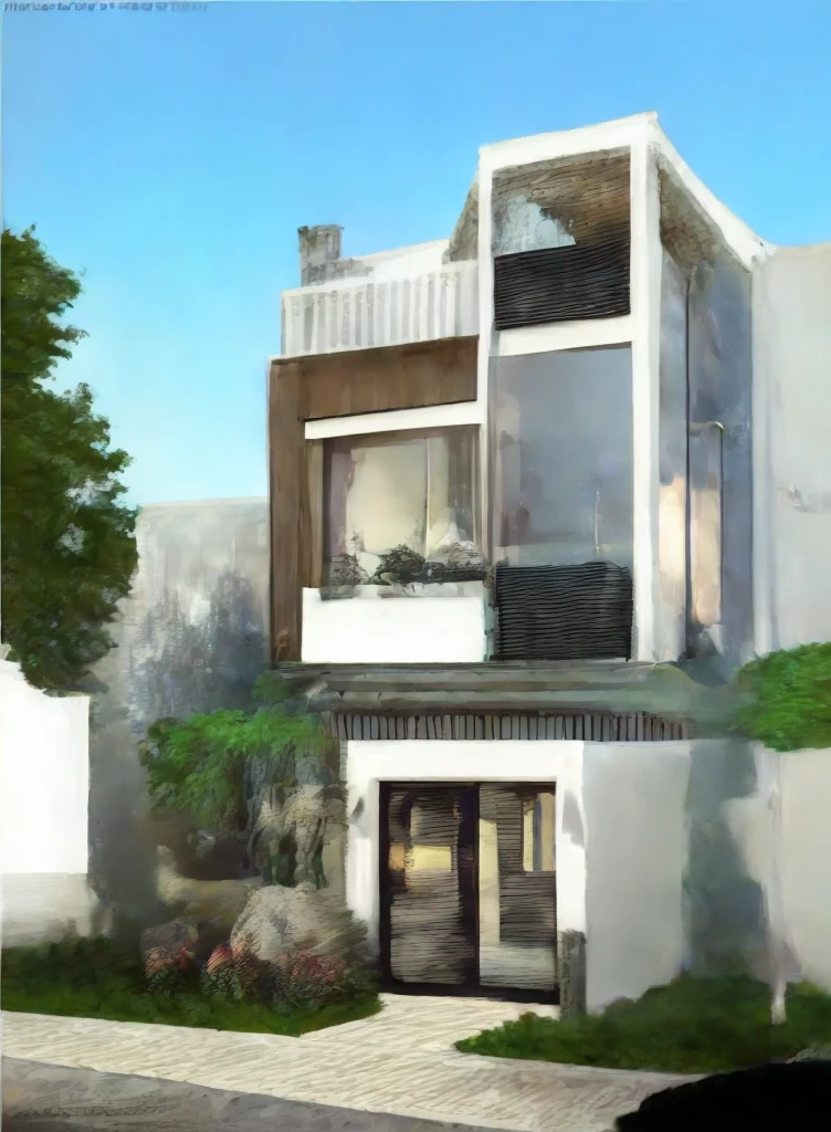 mordenhouse, house, glass house with a sloping roof, modern, dynamic (RAW photo, real, best quality, masterpiece:1.2), (hyper realistic, photo-realistic:1.2), high quality, (dark lighting:1.2), perfect lighting, archdaily