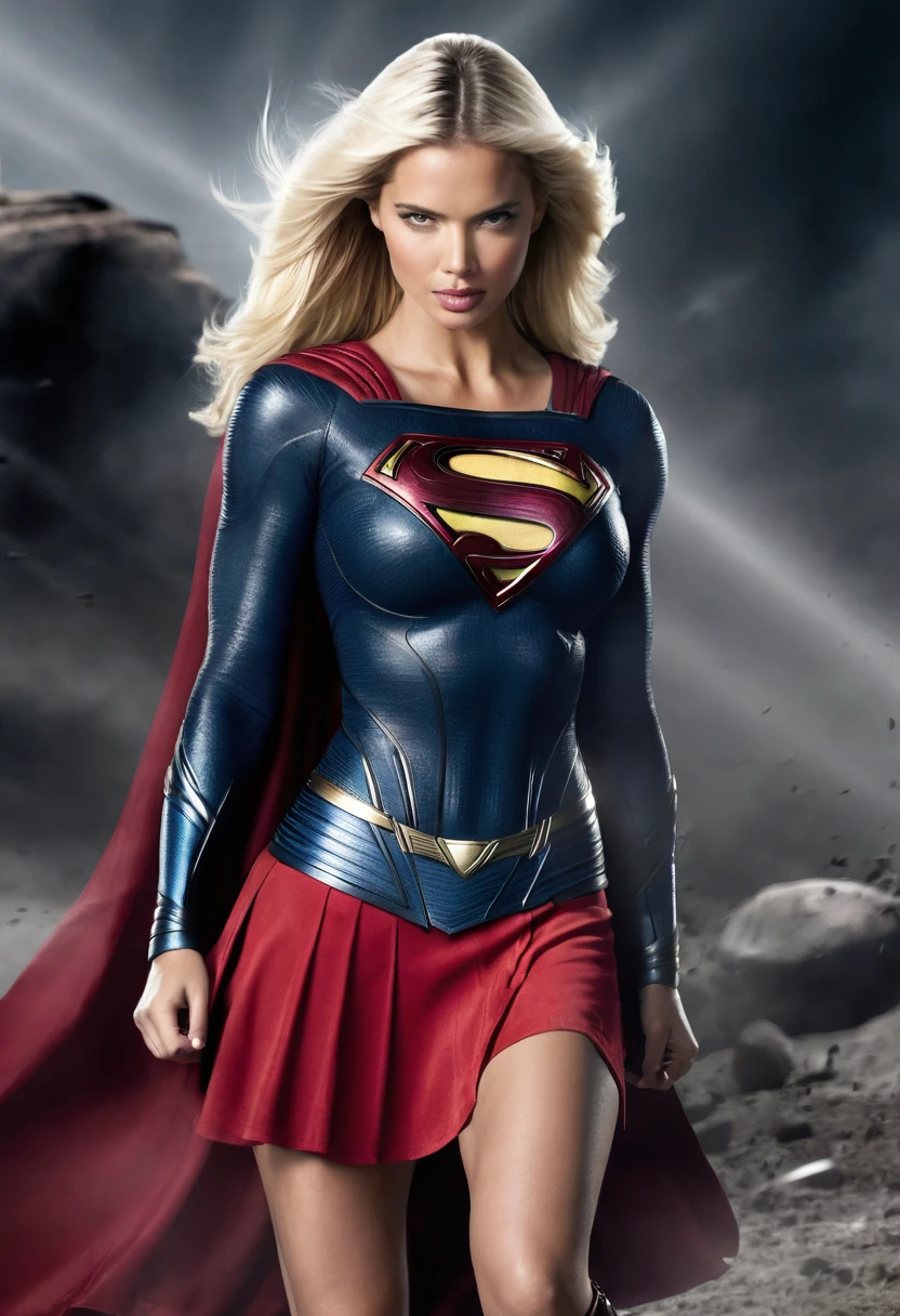 (((Adriana Lima Long Blonde Hair bajo el manto de la Kryptoniana Kara zor-El alias Supergirl Traje Man Of Steel Movie))),(((Red gladiator style skirt))),(((front images splash color images))),(((Front Images))),(((Traje Man Of Steel Movie))),(((long blonde hair))),(((Red gladiator style skirt))),(((Adriana Lima Long Blonde Hair)))