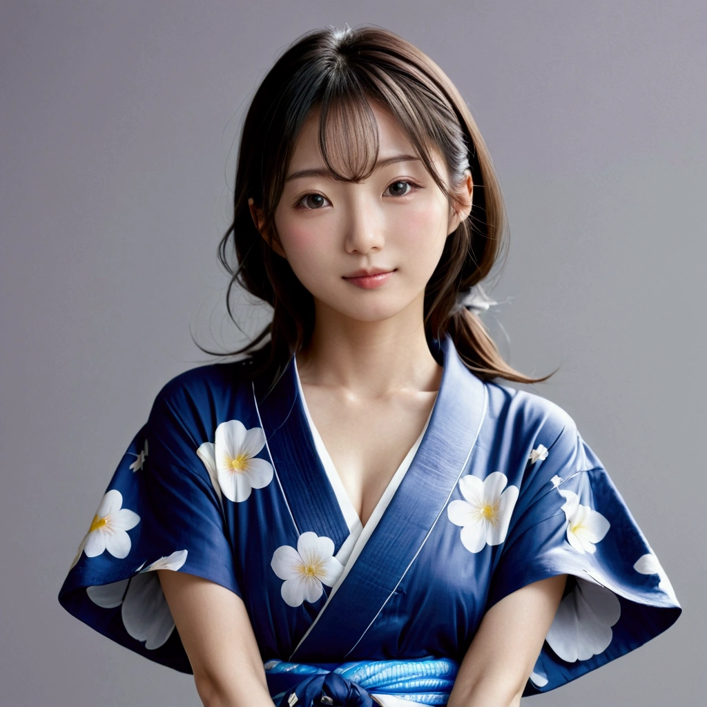 (masterpiece、high resolution、high quality)、sfw2.0、Beautiful Japanese Women:1.3, body type、Beautiful body、Japanese Yukata、Soaring、night、Laughter、Clear Eyes、(((Very flat chest, like a child&#39;s:1.1)))、Beautiful Skin、Yukata Beauty、Morning glory pattern yukata、Cool Summer、Professional Photography、