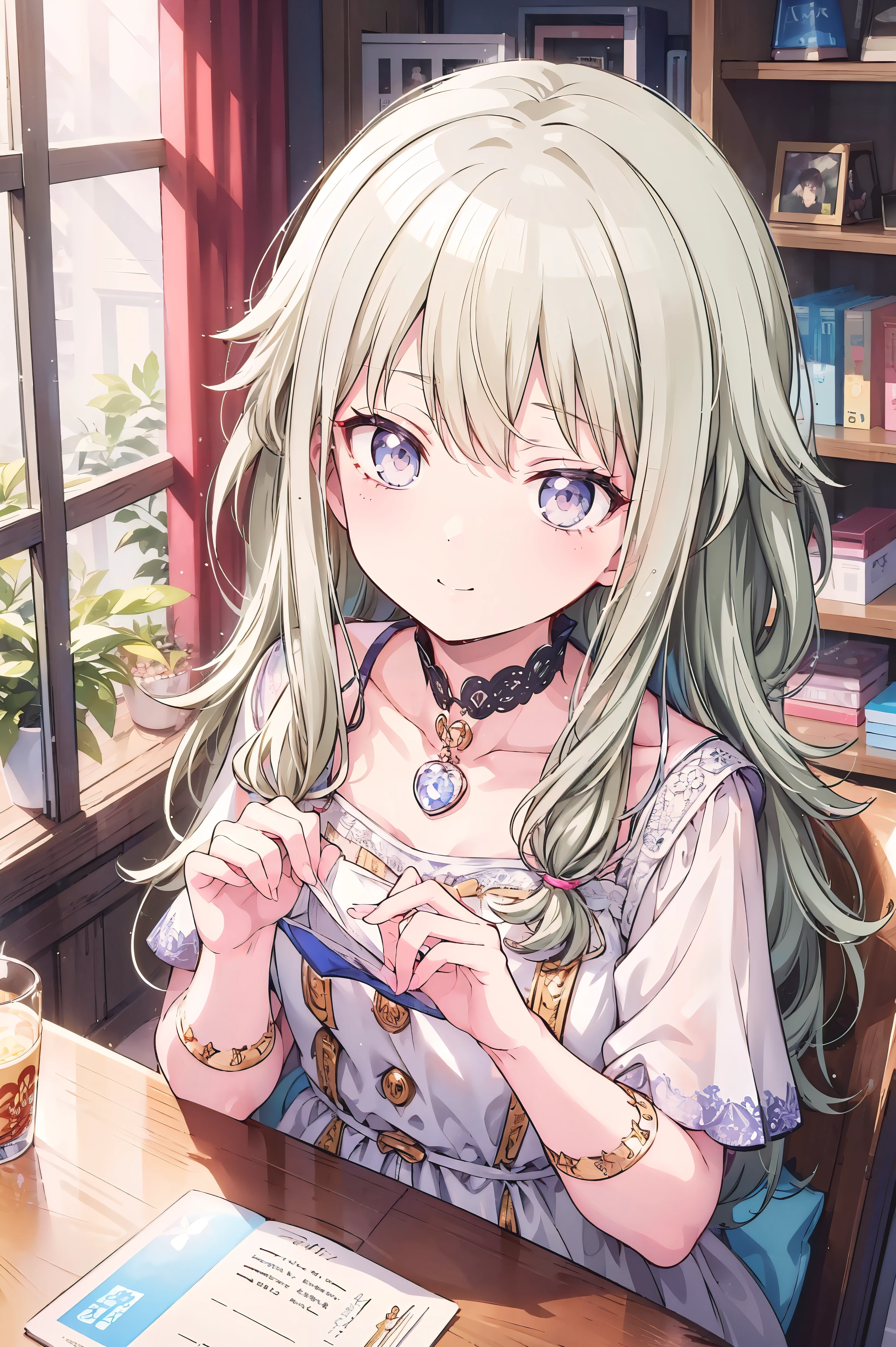 masterpiece、Best image quality、(Front facing)、good feeling、smile,Face the camera、Fluffy hair、Delicate eyes、smile、Small face、A lovely big smile, 最high quality、girl、Looks 20 years old、1 person、masterpiece, Most detailed, high quality、Shiny Hair、Very fine and beautiful bright eyeedium chest、nose blush、Very detailed, clear and beautiful face, Awards, (Anatomically correct)、Reach out、The whole body is visible,View from above,Face Focus