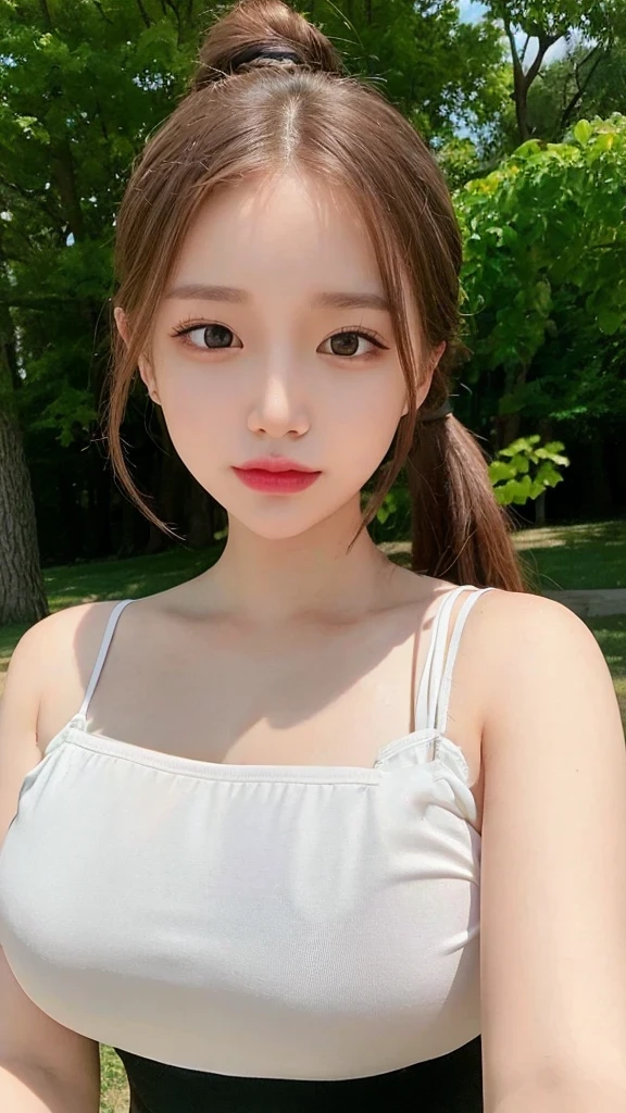 hair、White string,skin