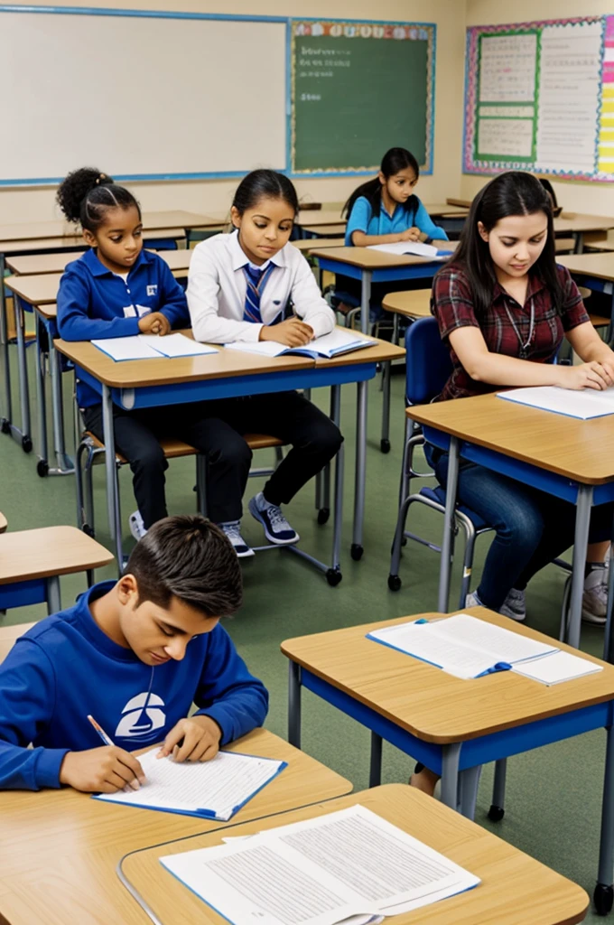 Disabled people in a classroom receiving classes