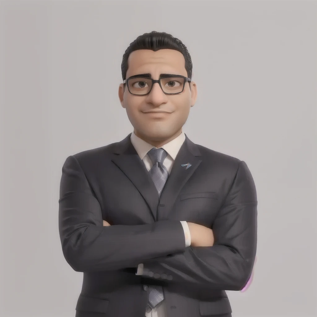 arafed man in a suit and tie with his arms crossed, amr elshamy, Mohammed Chahin, hicham habchi, Ahmad Merhab, professional profile photo, farid ghanbari, wearing suit and glasses, professional foto, emad mostaque, Sam Nasour, in a suit with black glasses