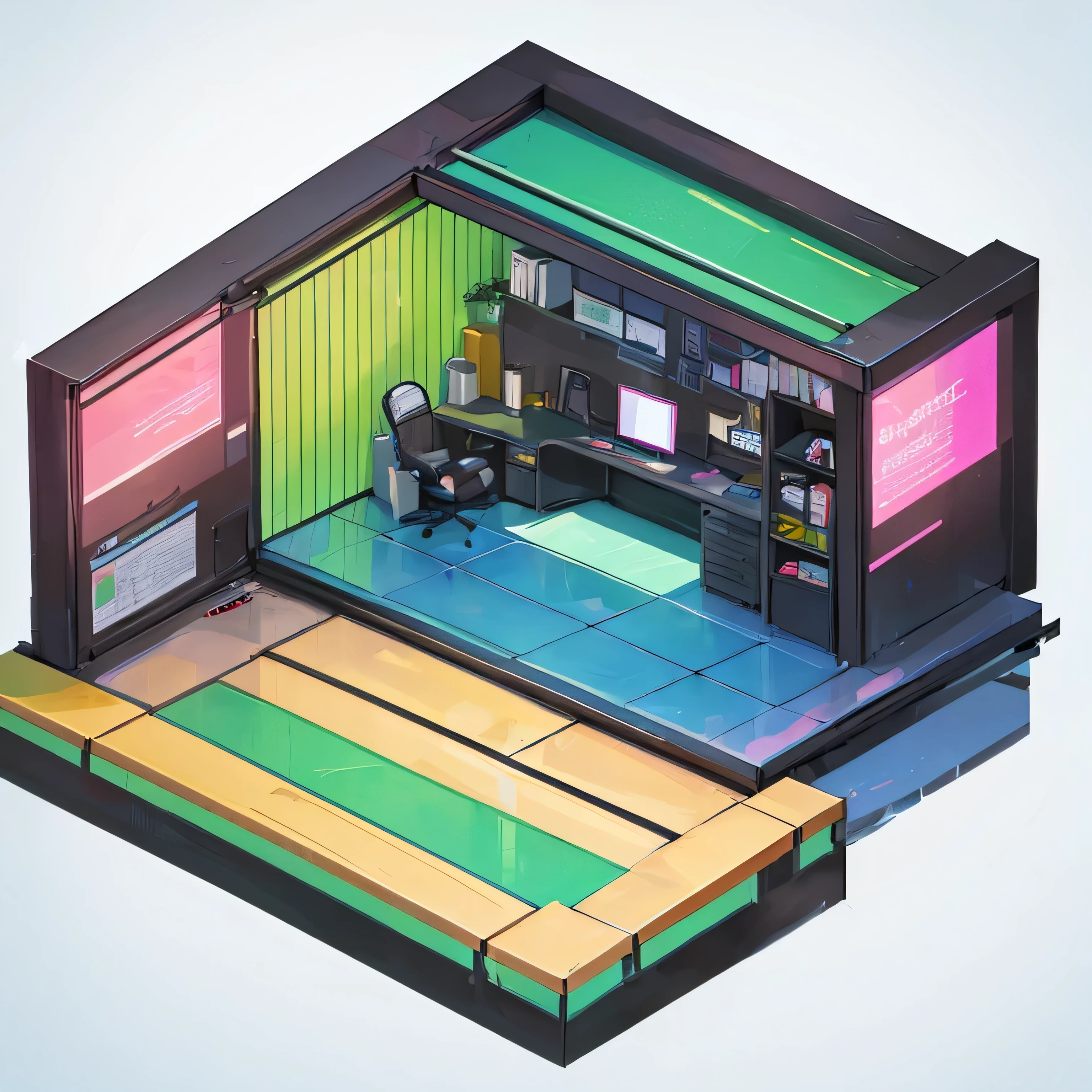 Quality first,masterpiece in detail, An Office, No People, Rich in color
