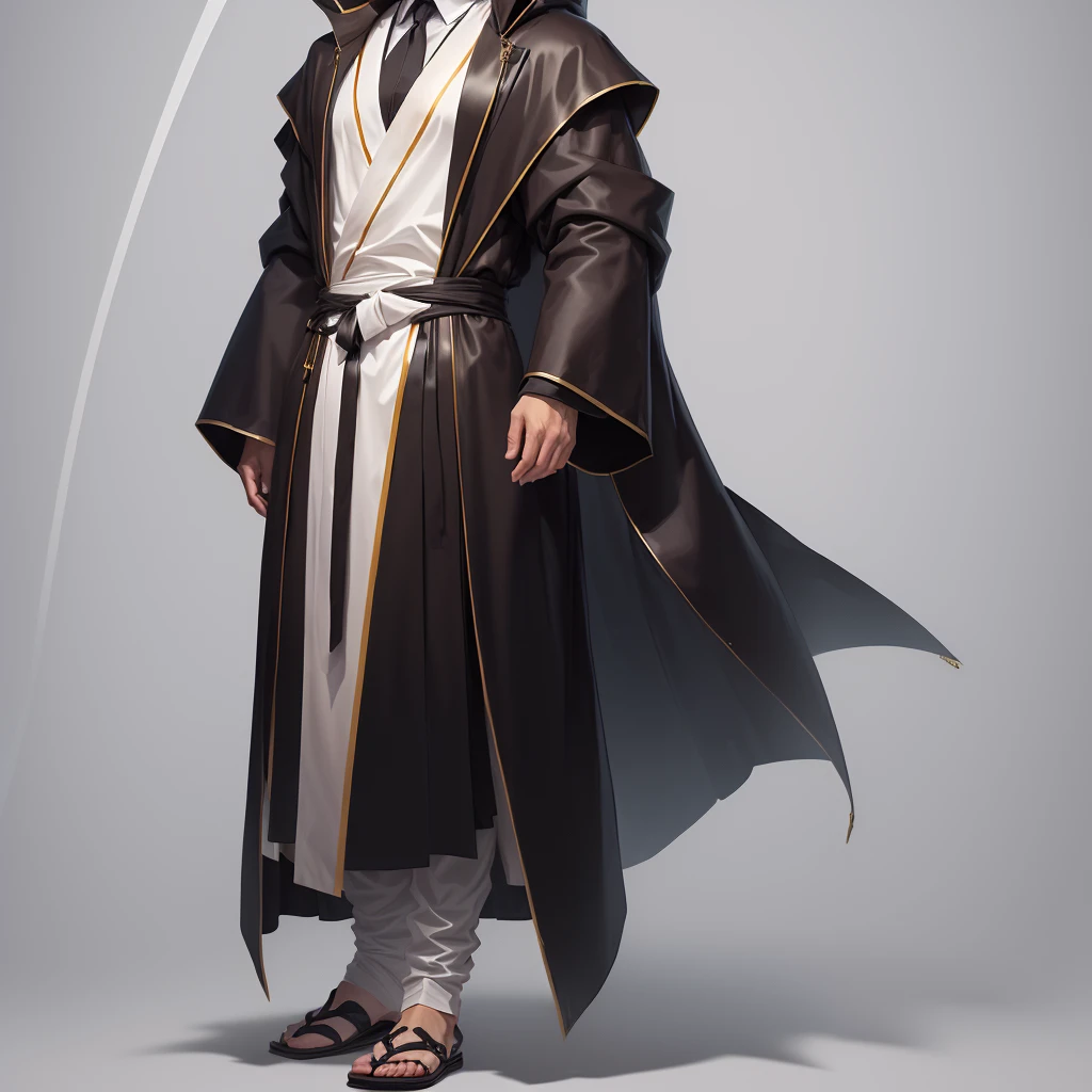 someone is drawing a man in a robe, full body character drawing, Full body drawing, Outline sketch, clear clothing design, detailed full body concept, outline drawing, clean anime outlines, full body details, thick outline, simple shading, full character body, very flat shading, character posing for concept art, full body concept, full body distant view, character drawing