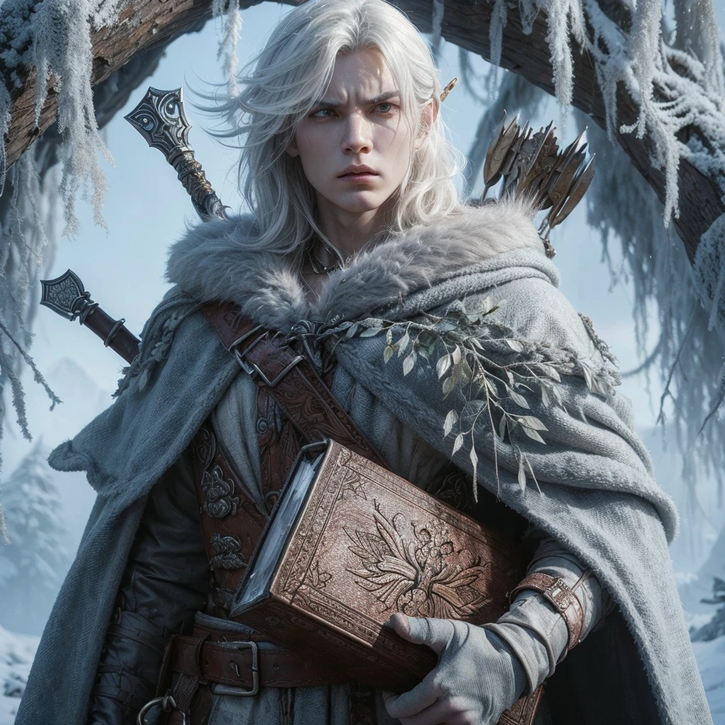 Make this full body character lunge forward with a dagger in his hand with a fierce expression