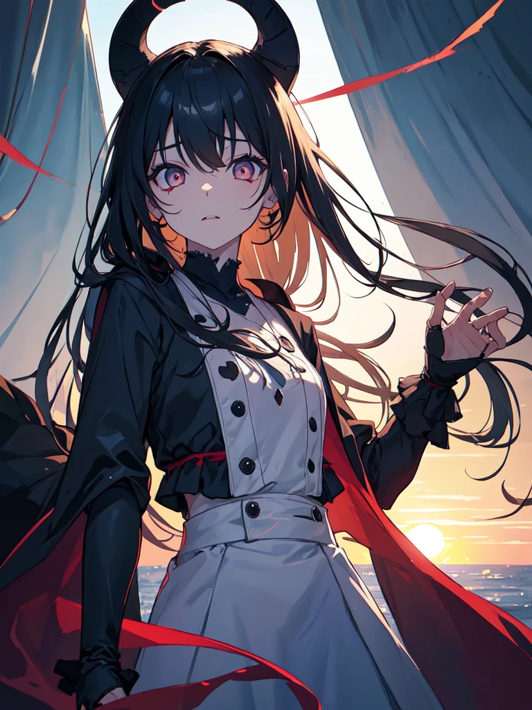 sketch (Character design sheet, same characters, whole body, Three-View, front, ~ ~ ~ ~ side, return),(Very bright:1.1), Sunset background, [1 Girl:7], (Tilt your head:1.2), ([sketch|watercolor \(Moderate\)]:1.15),Chaotic Abstractionな背景, Vector Trace, グラデーションブレンディング and whole body, Artistic elements add depth to the work. The overall atmosphere is creepy and nightmarish...., With a unique artistic touch. This movie is、The dark and crazy world of horror movies depicted in HD., Evoke visual stimuli and aesthetic sense, that will terrify and excite the audience....,watercolor画, （Lightless, Eyes without highlights, evil eye, An ugly person with white eyes, that&#39;Red eyeliner）,whole body絵, Wearing a maid outfit （Gradient braided hair, (Light purple hair), (Ink blotches:1.1), (pale:1.2),(Light purple:1.2),(Light green:1.2)　Adult features,expensive, Wearing black tights,Green Eyes, The skin is hidden　and maid, The background is a dark and desolate landscape, Horror movie atmosphere. Her figure is very beautiful, Emphasizing the dark and crazy elements. Skillfully expressing the effects of light and shadow, detailed, The face and expression of the black costume are also carefully drawn....,sketch (Character design sheet, same characters, whole body, Three-View, front, ~ ~ ~ ~ side, return) 1 female, Nervous,Cowboy Shot,,(Very bright:1.1), White Background, [1 Girl:7], (Tilt your head:1.2), ([sketch|watercolor \(Moderate\)]:1.15),Chaotic Abstraction