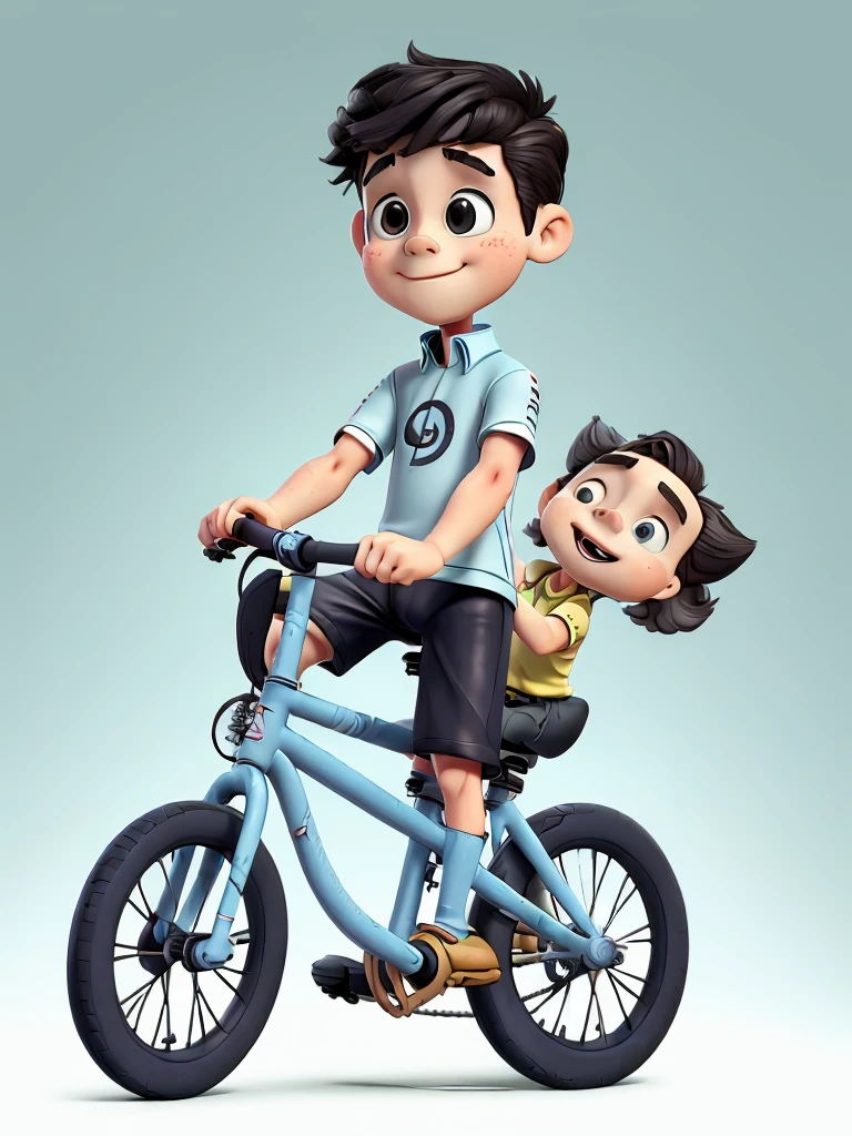 Boy, bicycle, riding, deformed,