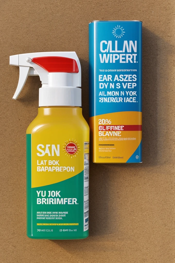 Can you help me with the creation of a packaging?, what does it have to be a plastic sprayer type, a product to relieve burning pain and burns caused by the sun, the name is sunrelief "Calm and repair, Instantly" the logo has a sun, Likewise, it has to be 200 ML and must look high quality since it will be for the upper middle and upper class.