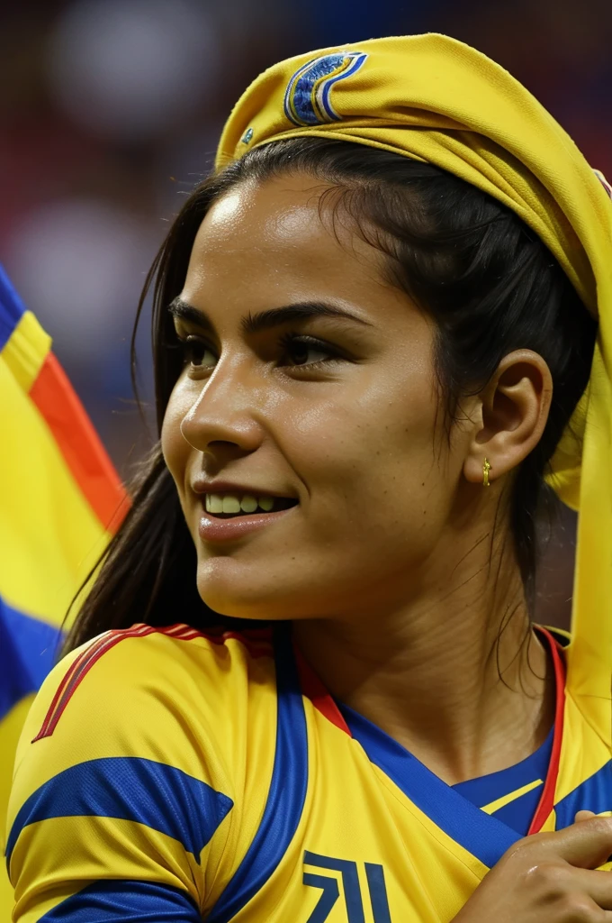 Watching the Colombian national team match