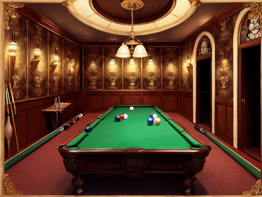 Billiards poster