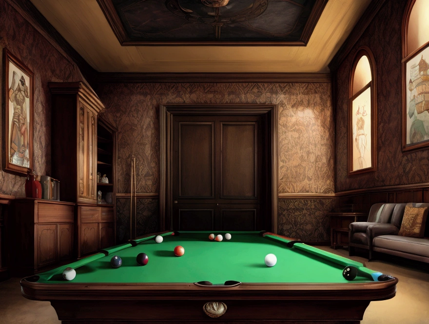 Billiards poster