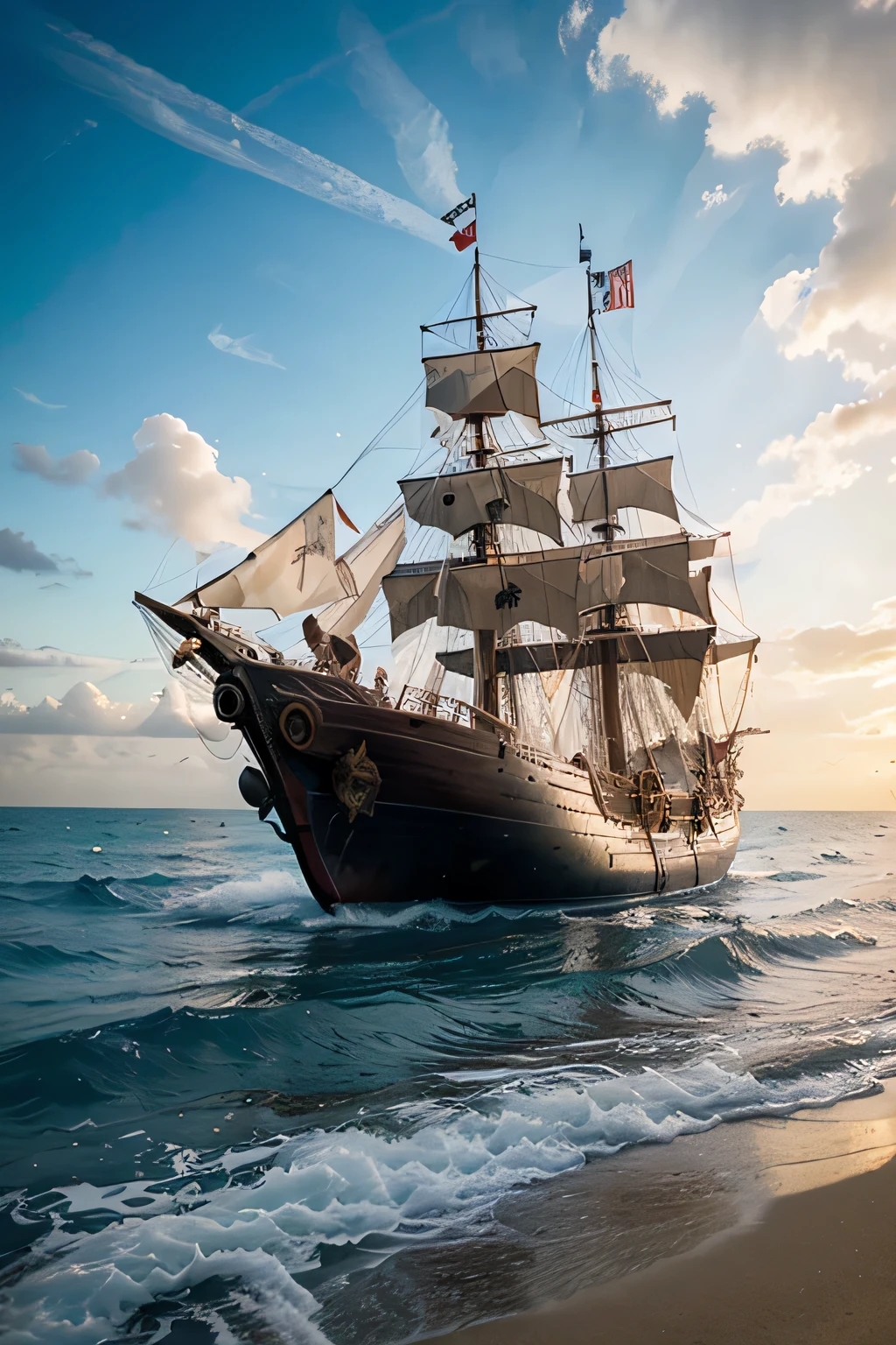 captain jack sparrow pirate ship ocean