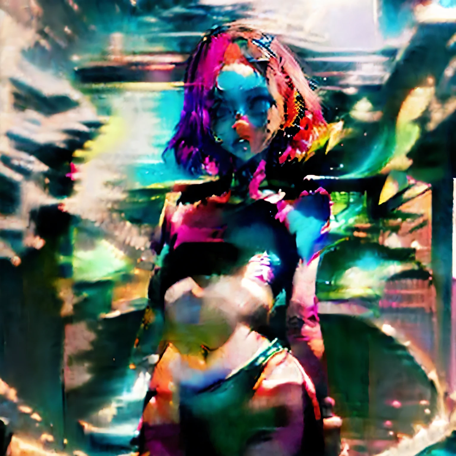 Seductive psychedelic horror, Trippy Hentai, body horror, having sex, real breasts, surreal Sex, LSD trip, sensual, psychedelic vaginal sex, provocative, colorful, glowing