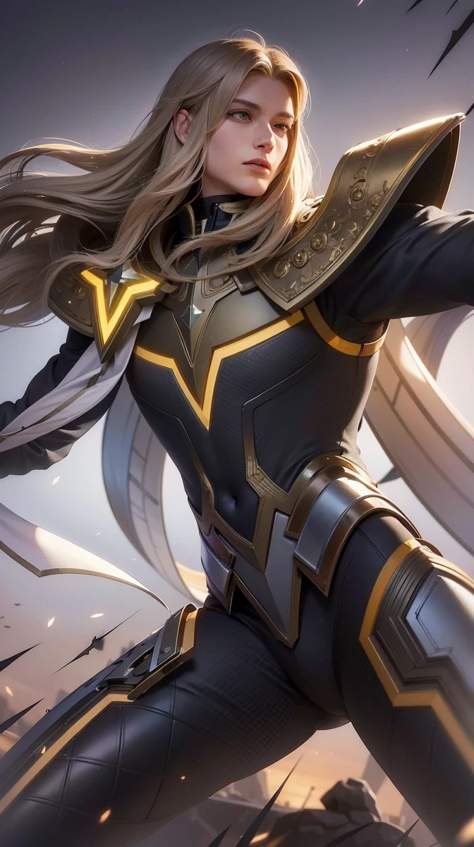 masculine male, masterpiece, ((perfect eyes)) best quality, (semirealism:1.9), beautiful lighting, (extremely detailed CG unity 4k fhd wallpaper), High Detail, Sharp focus, dramatic outdoors, 1 boy ,19 years old, white hair, light purpel eyes, smile.