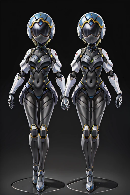 robot　Android　girl　　Young Girl　小さいgirl　Height: 130cm　Standing picture Simple design　spats　Full Helmet Face Helmet　
