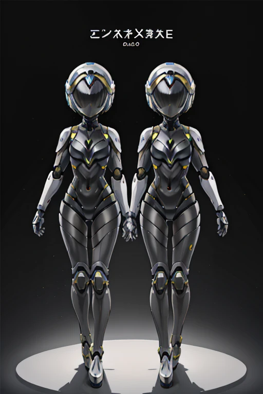 robot　Android　girl　Primary school students　Young Girl　小さいgirl　Height: 130cm　Standing picture Simple design　spats　Full Helmet Face Helmet　
