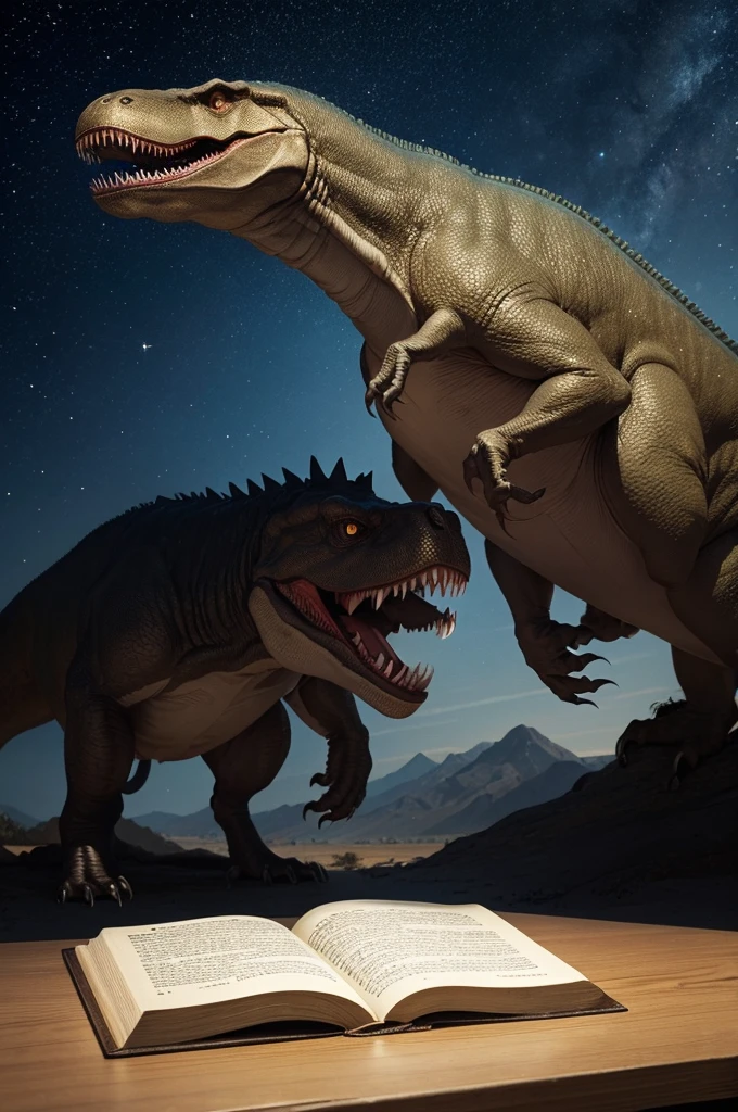 T-rex eating the bible, Science fiction type 