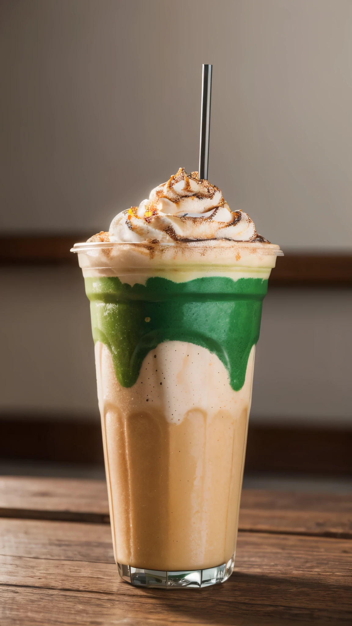 (masterpiece:1.2),(Highest quality),(Super detailed),(High resolution),(Highest quality),(RAW Photos:1.3),(Photorealistic:1.3),8K,wallpaper,Fictional Food,Mixed Fruit Frappuccino